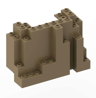Rock Panel 4 x 10 x 6 Rectangular (BURP) PART # 6082 Part LEGO® Dark Tan 1 Part