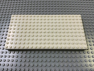 Brick Plate 10x20 without Bottom Tubes around Edge (700eX) Part LEGO® White Very Good