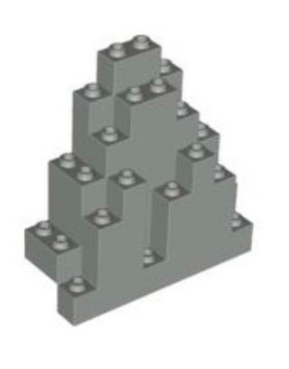 Rock Panel 3 x 8 x 7 Triangular (LURP) Part# 6083 Part LEGO® Dark Bluish Gray (newer)  