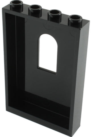 Panel 1x4x5 Window, Part #60808 Part LEGO® Black Very Good