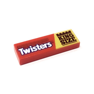 Twisters Candy (King Size) - Custom Printed 1x3 Tile made using LEGO part - B3 Customs Custom Parts B3 Customs
