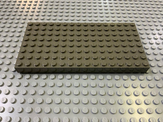 Pack of 2 - 8x16 Brick Plate (4204) Part LEGO® Dark Gray