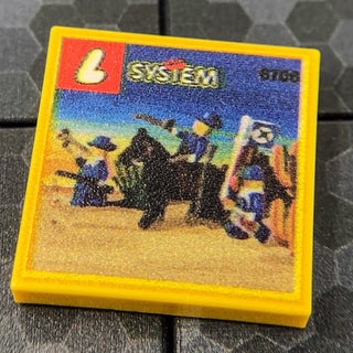 Frontier Patrol Western Set 6706 - Custom Printed 2x2 Tile Custom Parts B3 Customs