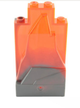 Rock Panel 2 x 4 x 6 Part# 47847 Part LEGO® Marbled Dark Bluish Gray & Trans-Neon Orange 1 Part