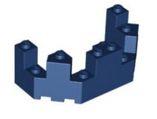 Roof Castle Turret Top 4x8x2 1/3, Part# 6066 Part LEGO® Dark Blue  