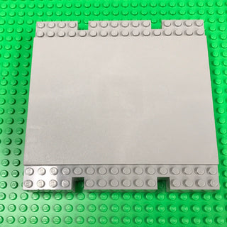 16x16x2 1/3 Raised Platform Baseplate, Part# 2617 Part LEGO® Light Gray