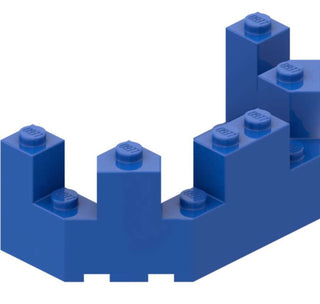 Roof Castle Turret Top 4x8x2 1/3, Part# 6066 Part LEGO® Blue  