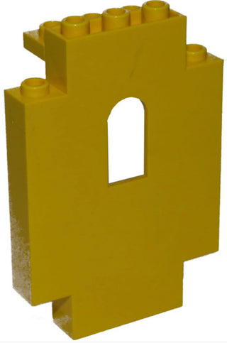 Panel 2x5x6 Wall with Window, Part #4444 Part LEGO® Yellow Very Good