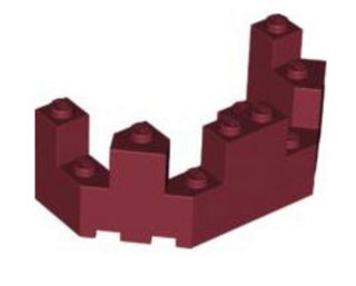Roof Castle Turret Top 4x8x2 1/3, Part# 6066 Part LEGO® Dark Red  
