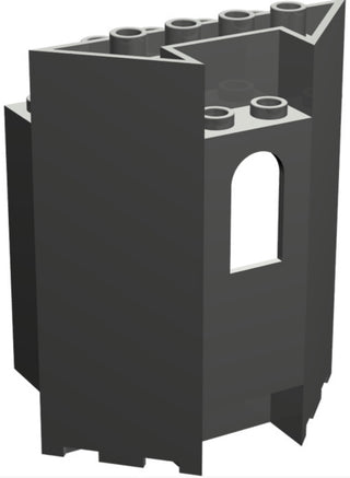 Panel 3x6x6 Double Wall with Window, Part #30100 Part LEGO® Dark Gray