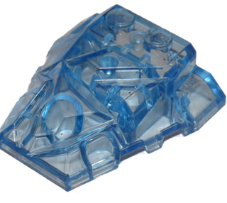 Rock Fractured Wedge, Part# 64867 Part LEGO® Trans-Medium Blue  