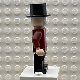 Wizard - HP Wizarding World Male, Black Top Hat, Dark Red Suit, Black Legs, hp301 Minifigure LEGO®