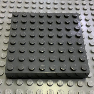 Pack of 4 - 8x8 Brick Plate (4201) Part LEGO® Dark Bluish Gray