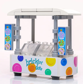 Brickin’ Dots Ice Cream Food Stand Building Kit B3 Customs
