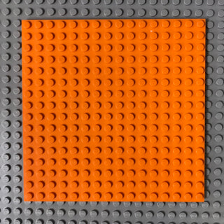 16x16 LEGO® Plate, 91405 Part LEGO® Orange 1 Part