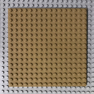 16x16 LEGO® Plate, 91405 Part LEGO® Dark Tan 1 Part