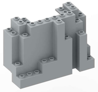 Rock Panel 4 x 10 x 6 Rectangular (BURP) PART # 6082 Part LEGO® Light Bluish Gray 1 Part