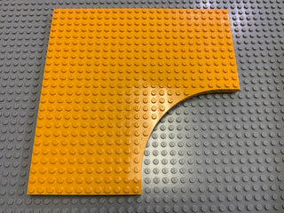 24x24 Brick Modified Plate without 12x12 Quarter Circle (6161) Part LEGO® Light Orange  