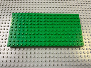 Brick Plate 10x20 with Bottom Tubes around Edge (700eD) Part LEGO® Green Very Good