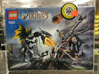 Viking Double Catapult vs. the Armoured Ofnir Dragon, 7021 Building Kit LEGO®   