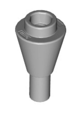 Ice Cream Cone 1x1 inverted with Handle, Part# 11610 Part LEGO® Light Bluish Gray