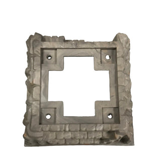 16x16 Raised Baseplate no Studs Two Level with Cross Opening, Part# 53588pb01 Part LEGO®