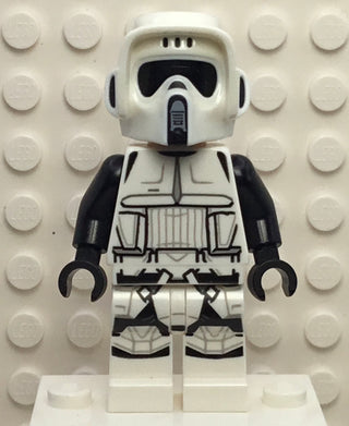 Imperial Scout Trooper - Male, Dual Molded Helmet, Light Nougat Head, Scowl, sw1007 Minifigure LEGO®