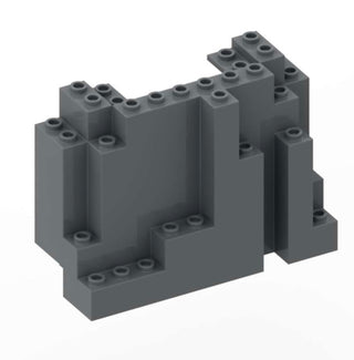 Rock Panel 4 x 10 x 6 Rectangular (BURP) PART # 6082 Part LEGO® Dark Bluish Gray (newer)  