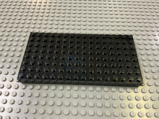 Pack of 2 - 8x16 Brick Plate (4204) Part LEGO® Black  