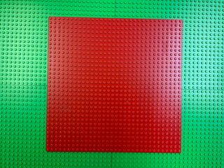32x32 LEGO® Baseplate, Part# 3811 Part LEGO® Very Good - Red
