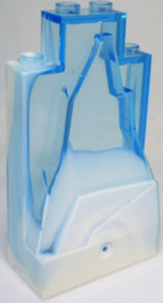 Rock Panel 2 x 4 x 6 Part# 47847 Part LEGO® Marbled White 1 Part