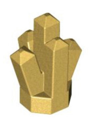 Rock 1x1 Crystal 5 Point Part# 52 Part LEGO® Metallic Gold