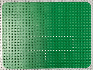 24 x 32 Baseplate with Set 363/555 Dot Pattern Green, Part# 10p01 Part LEGO® Very Good