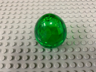 Container, Faceted Dragon Egg, Part# 24130/24132 Part LEGO® Trans-Green  