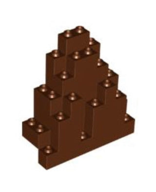 Rock Panel 3 x 8 x 7 Triangular (LURP) Part# 6083 Part LEGO® Reddish Brown (newer)  