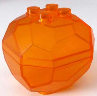 Rock Boulder, Part# 30294c01 Part LEGO® Trans-Orange 1 Part