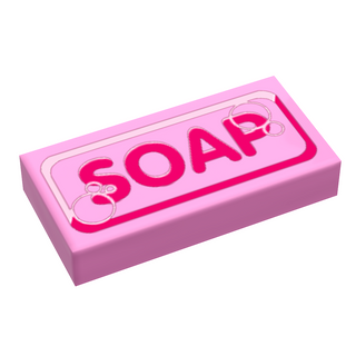 Bar of Soap - B3 Customs® Printed 1x2 Tile Custom Parts B3 Customs