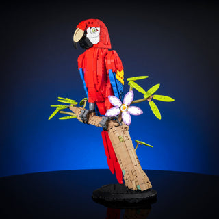 Scarlet Macaw Building Kit Bricker Builds Instructions Only