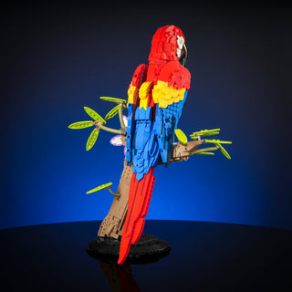 Scarlet Macaw Building Kit Bricker Builds