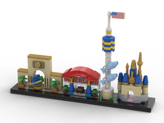 Orlando Attractions Skyline BrickFanExpo Exclusive ABC Building Kit United Brick Co®