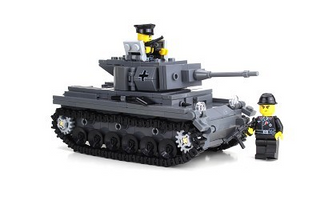 Deluxe German WW2 Panzer Tank Building Kit Battle Brick