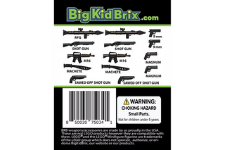 Modern Weapons Black Pack Custom, Accessory BigKidBrix