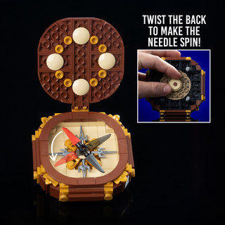 Pirate Compass Life-Sized Replica by Steven Erickson Building Kit Bricker Builds