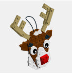 Holiday Ornaments Custom Building Set (Chris McVeigh) Building Kit LEGO® Platecraft Reindeer