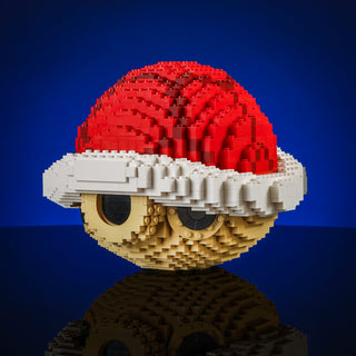 Life-Sized Red Shell Building Kit Bricker Builds