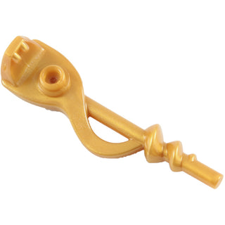 Minifigure Utensil, Serpent Staff, Part# 98134 Part LEGO® Pearl Gold