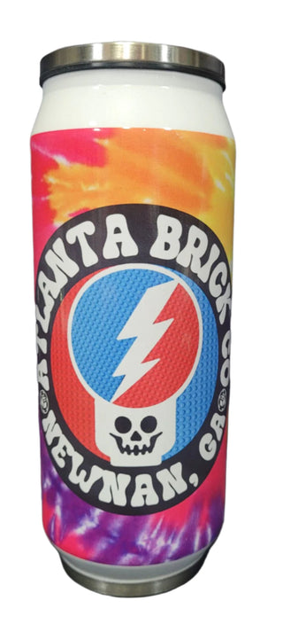 Skull Head Tye-Dye 16oz Can Shaped Tumbler with Built In Straw  United Brick Co®