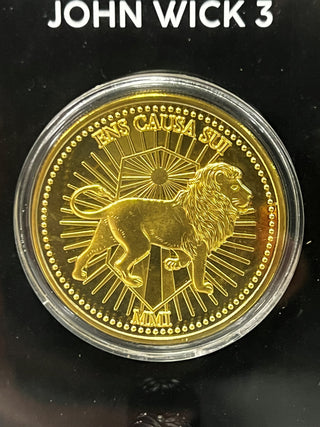 Lion Coin, from John Wick 3 Movie Prop Atlanta Brick Co   
