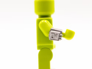 MANDALORIAN DART GAUNTLET Custom for Lego Minifigure Custom, Accessory BigKidBrix Metallic Silver