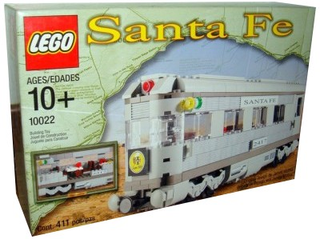 Santa Fe Cars - Set II (dining, observation, or sleeping car), 10022 Building Kit LEGO®